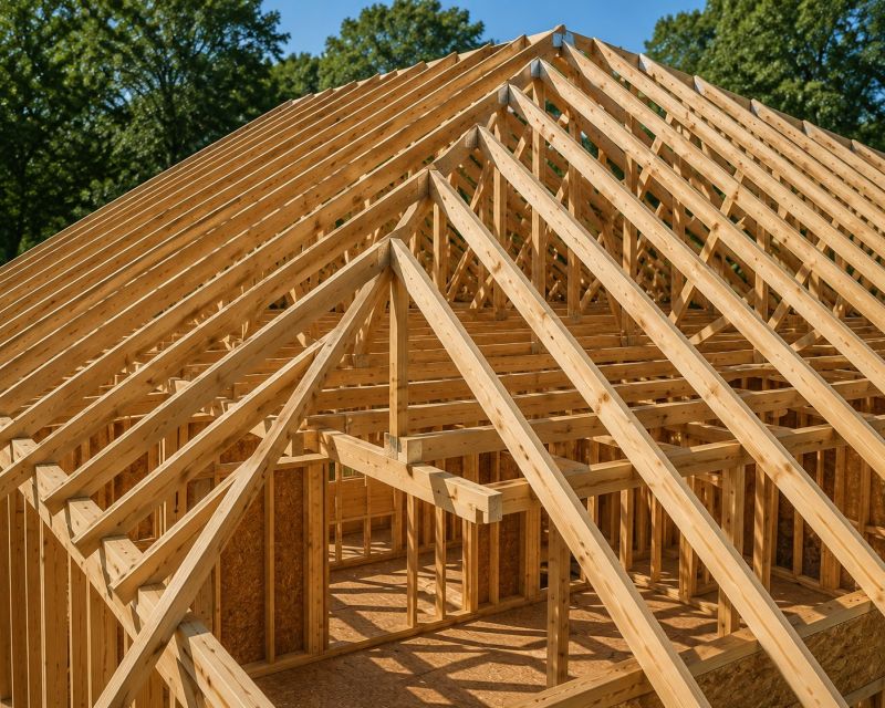 Hip Roof Framing in Conroe, TX