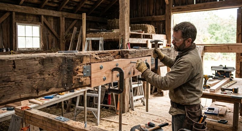 House Beam Repair in Wilmington, NC