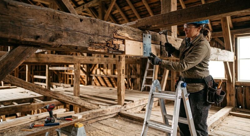 Roof Beam Repair in Kansas City, KS