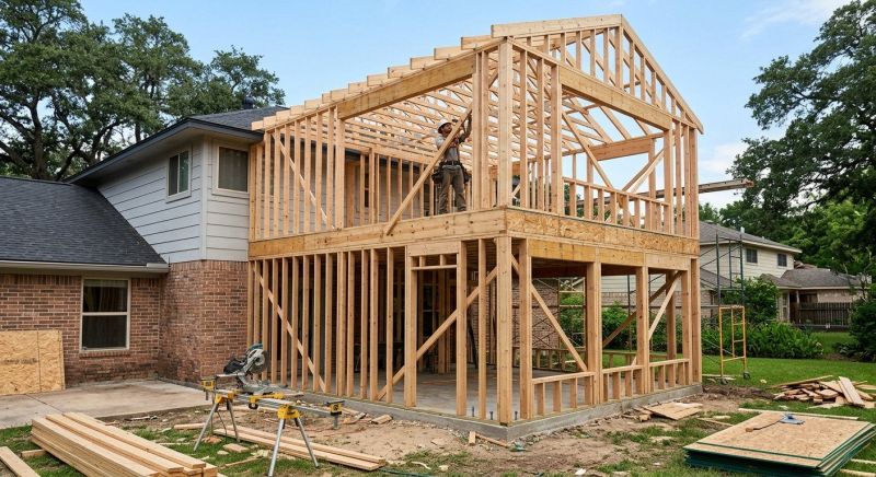 Wood Framing Construction in Conroe, TX